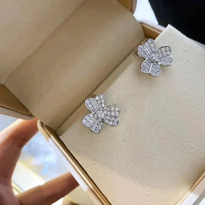 [⭐Novea]CLOVER COMOS DIAMOND EARRINGS SILVER