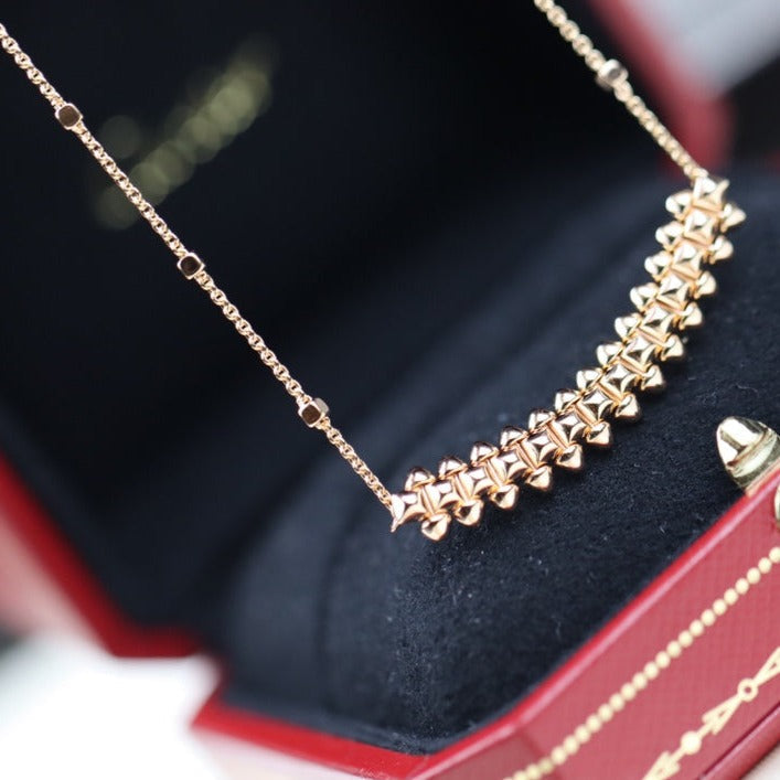 [⭐Novea]CLASH PINK GOLD NECKLACE