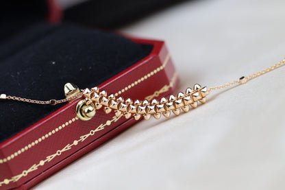 [⭐Novea]CLASH PINK GOLD NECKLACE