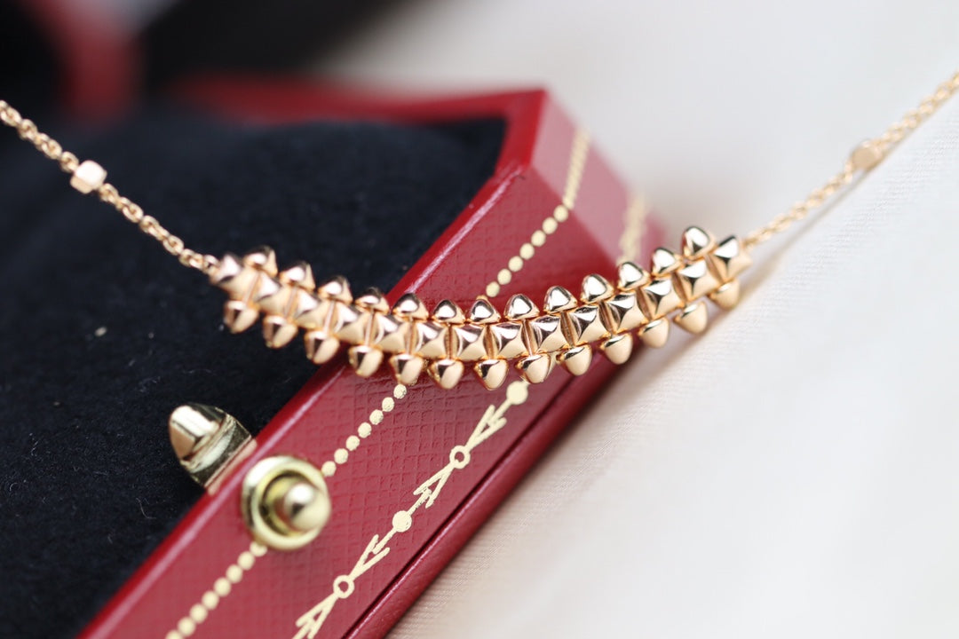 [⭐Novea]CLASH PINK GOLD NECKLACE