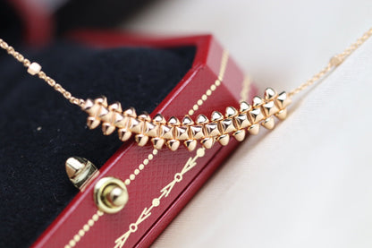 [⭐Novea]CLASH PINK GOLD NECKLACE