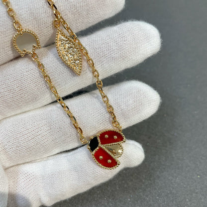[⭐Novea]LUCKY SPRING 15 MOTIFS GOLD NECKLACE