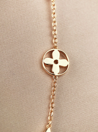 [⭐Novea]STAR AND SUN 7 MOTIFS GOLD BRACELET