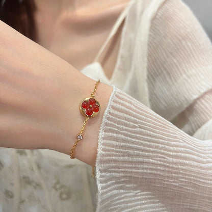 [⭐Novea]SUN PEDANT CARNELIAN BRACELET