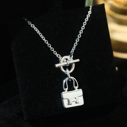 [⭐Novea]POP H PEDANT SILVER NECKLACE