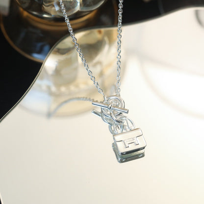 [⭐Novea]POP H PEDANT SILVER NECKLACE