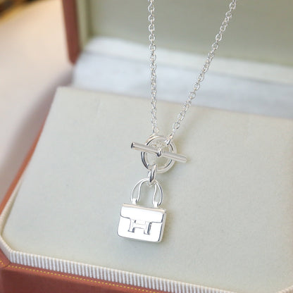 [⭐Novea]POP H PEDANT SILVER NECKLACE