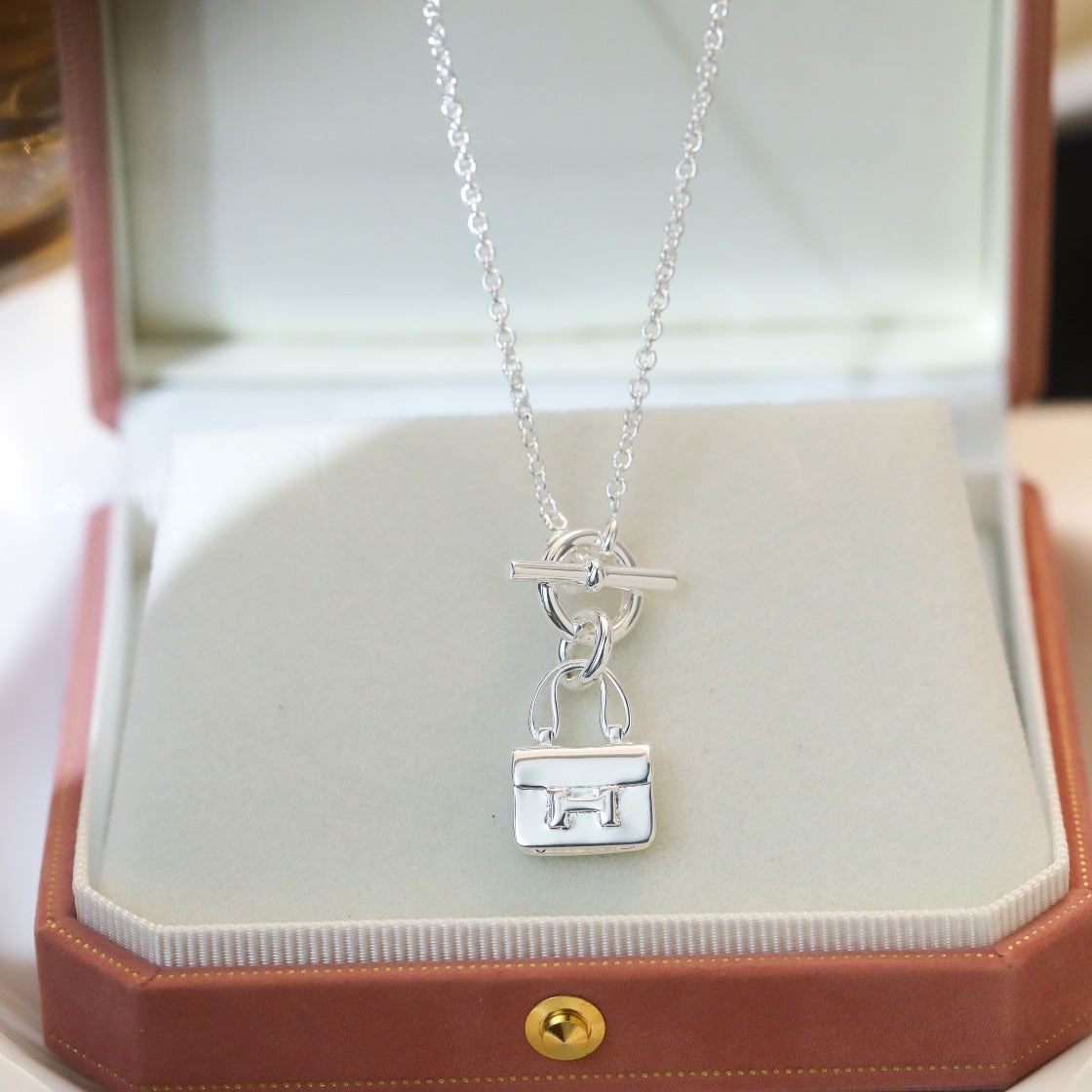 [⭐Novea]POP H PEDANT SILVER NECKLACE
