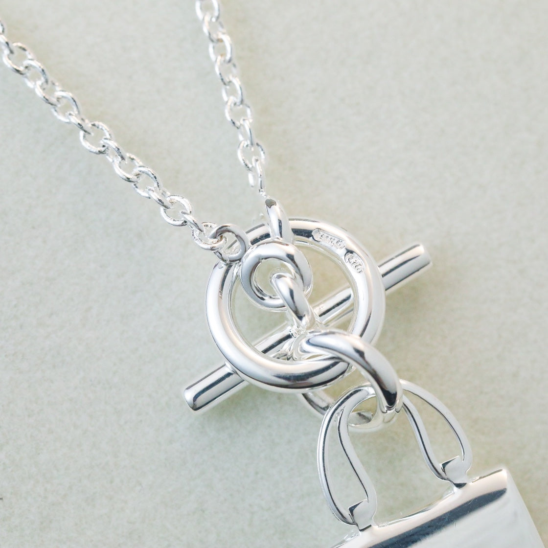 [⭐Novea]POP H PEDANT SILVER NECKLACE