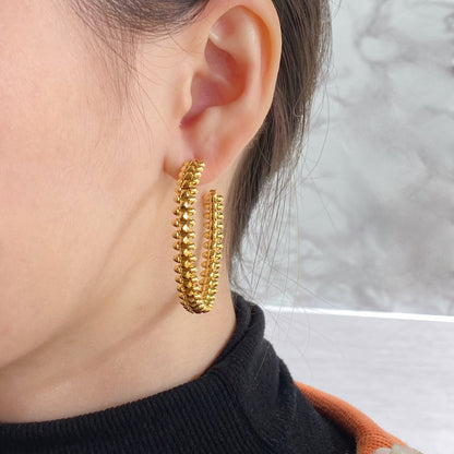 [⭐Novea]CLASH HOOP EARRINGS