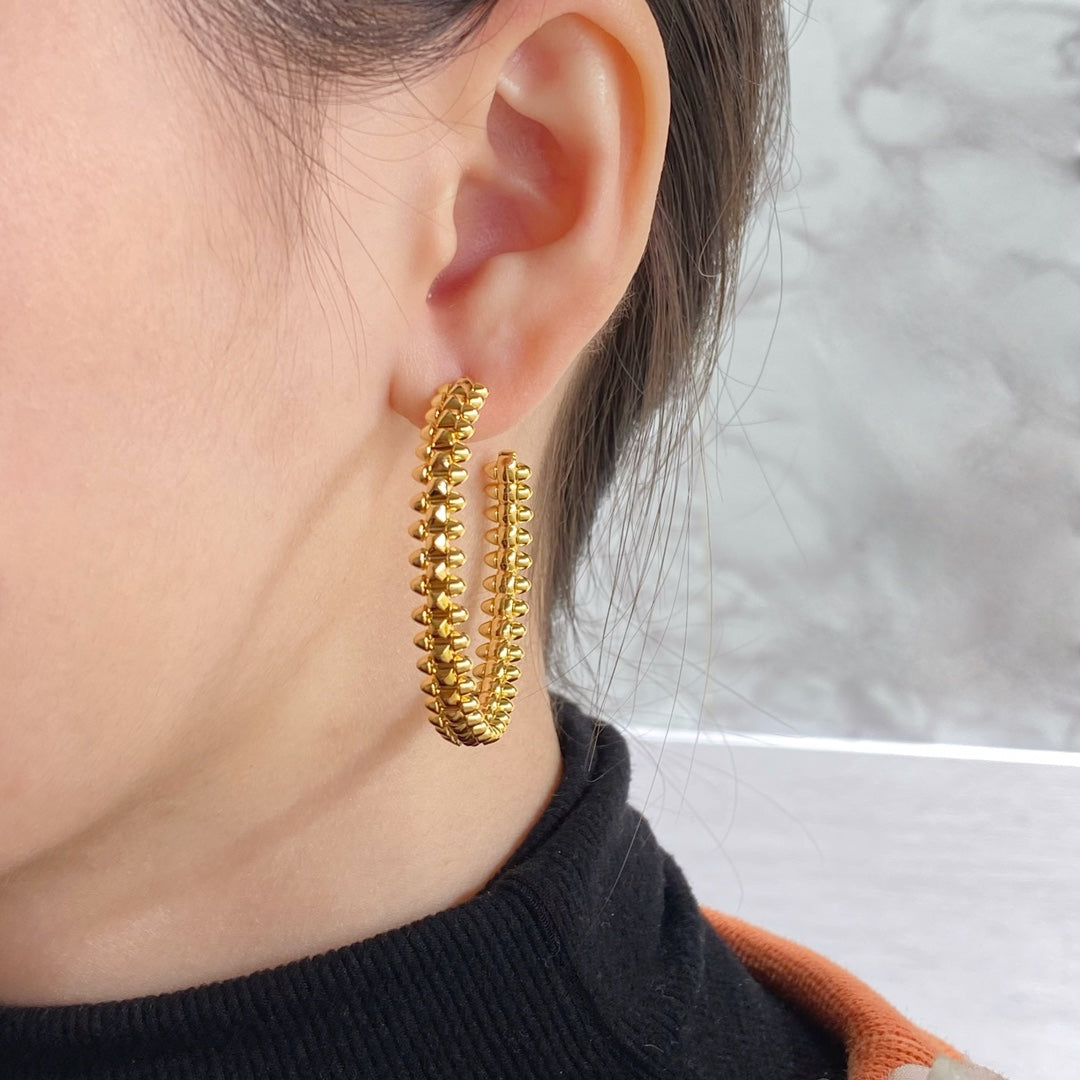 [⭐Novea]CLASH LARGE HOOP EARRINGS