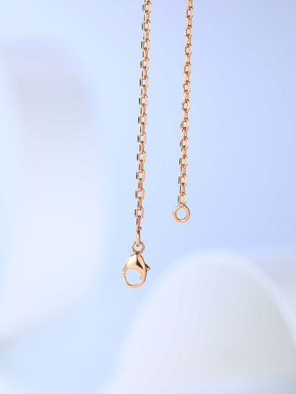 [⭐Novea]H CAGE PINK GOLD NECKLACE