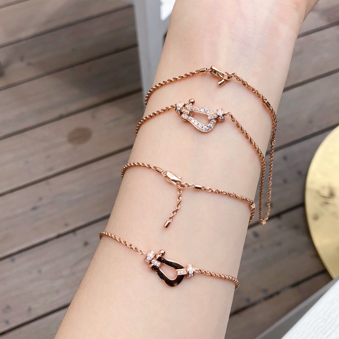 [⭐Novea]FORCE 10 PINK GOLD DIAMOND NECKLACE