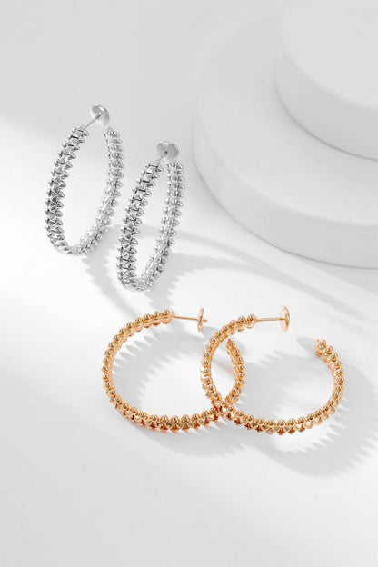 [⭐Novea]CLASH HOOP EARRINGS