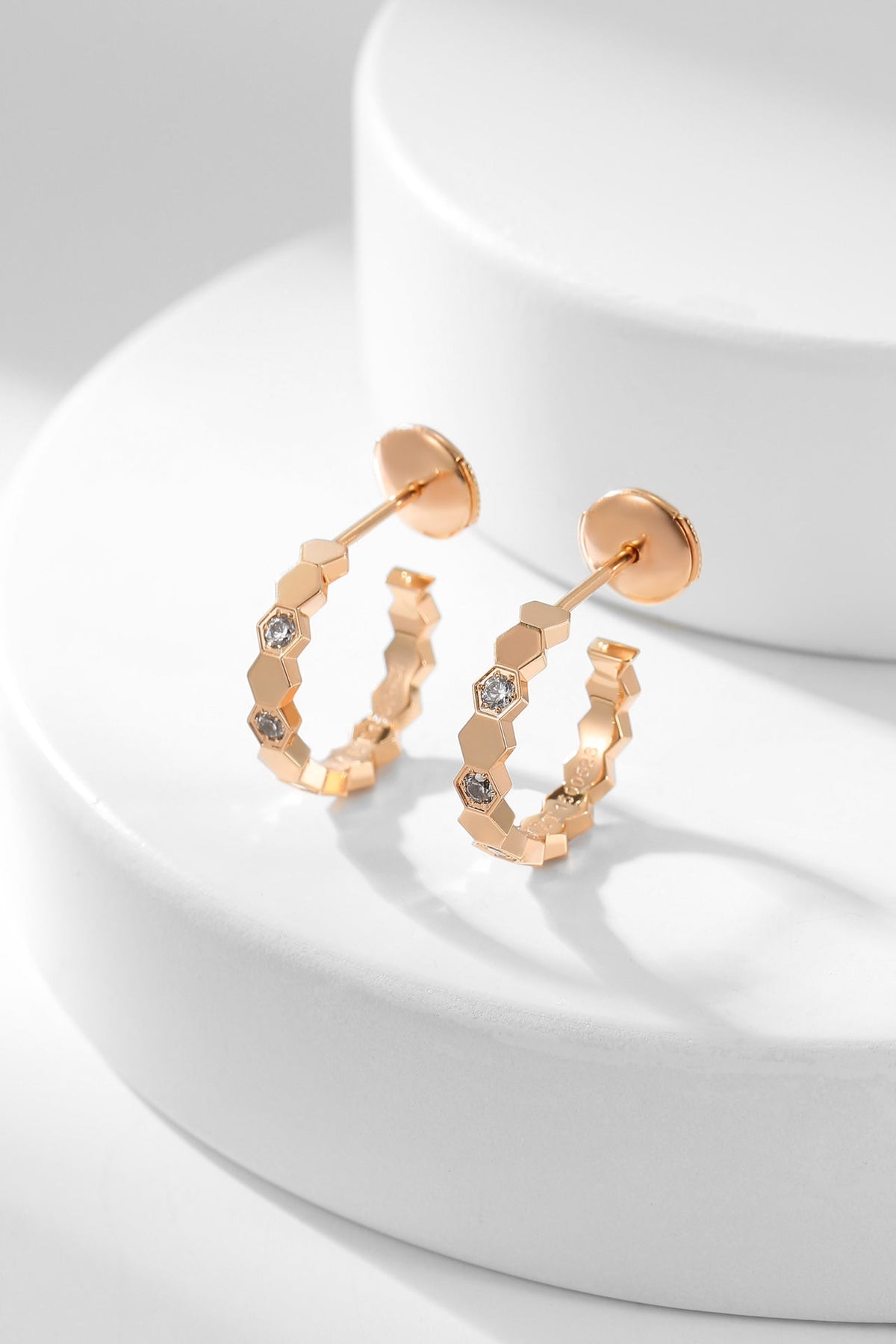 [⭐Novea]BEE LOVE DIAMOND HOOP EARRINGS