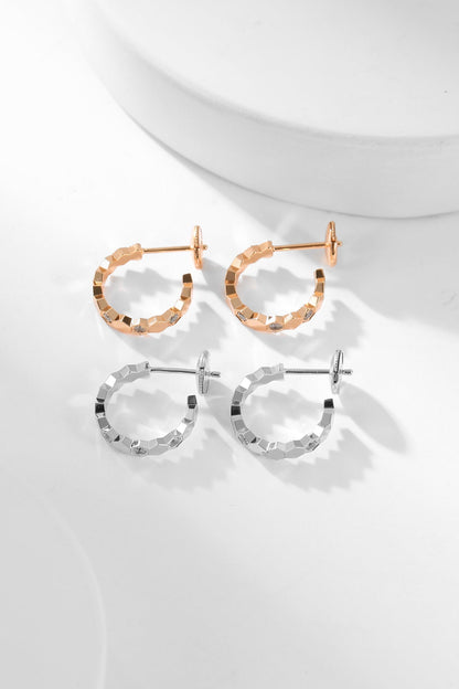 [⭐Novea]BEE LOVE DIAMOND HOOP EARRINGS