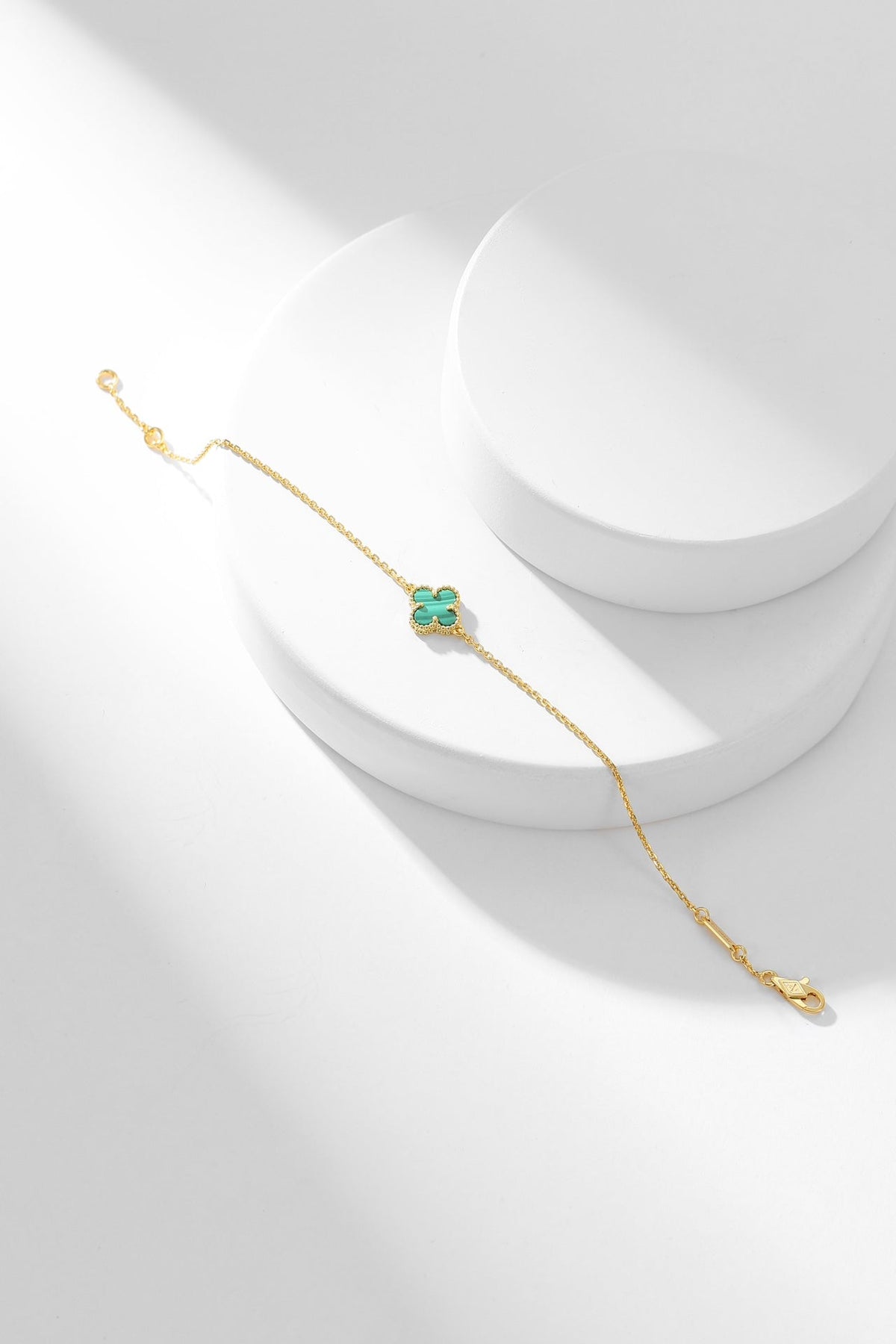[⭐Novea]CLOVER BRACELET MALACHITE 1 MOTIF