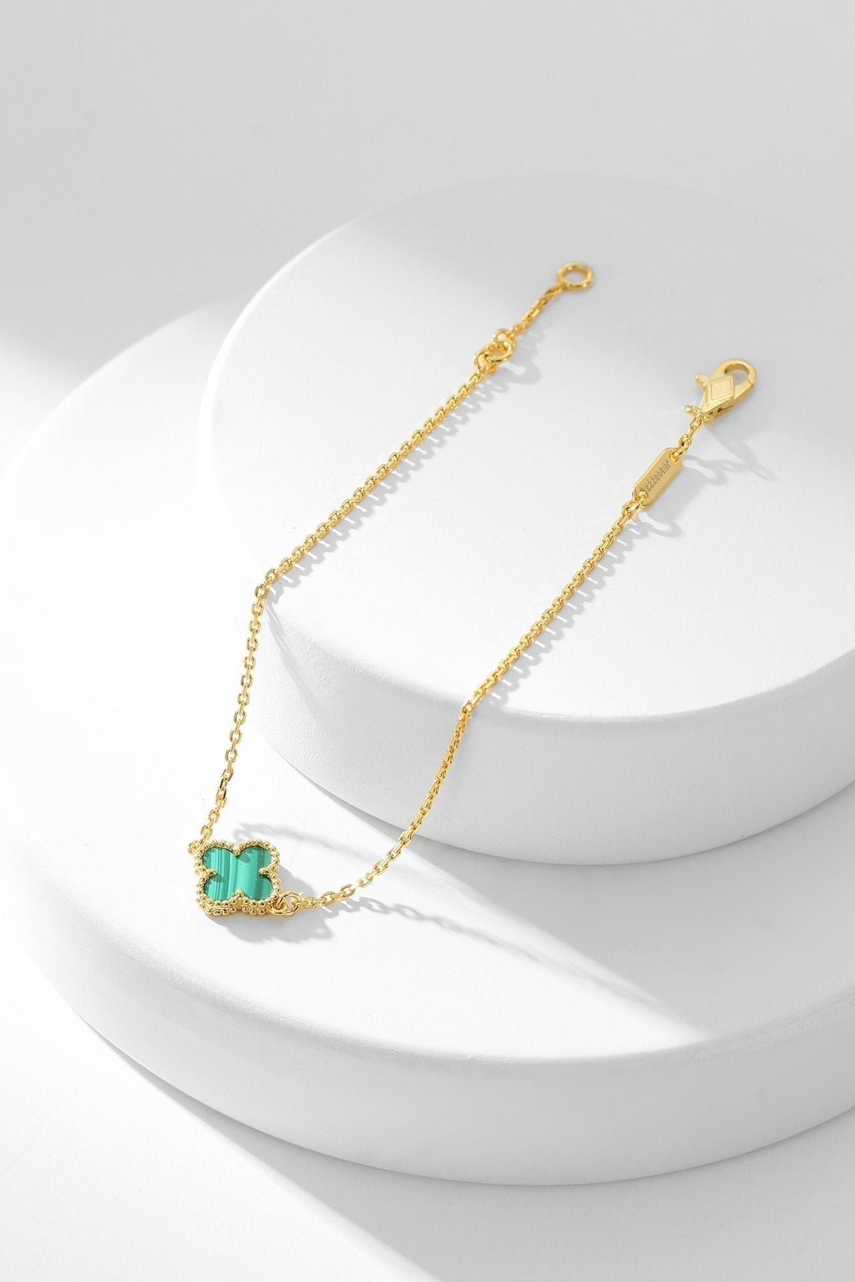 [⭐Novea]CLOVER BRACELET MALACHITE 1 MOTIF