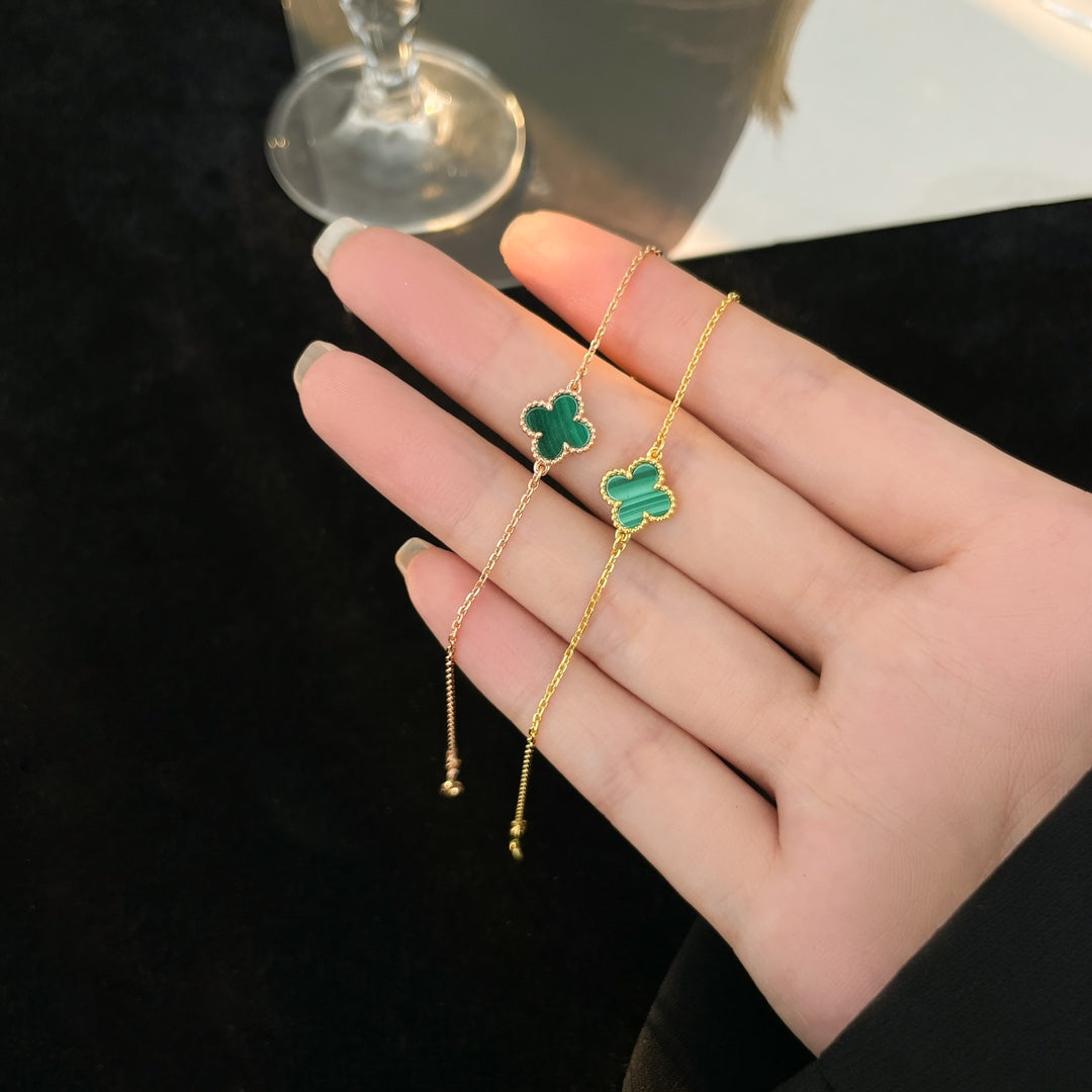[⭐Novea]CLOVER BRACELET MALACHITE 1 MOTIF