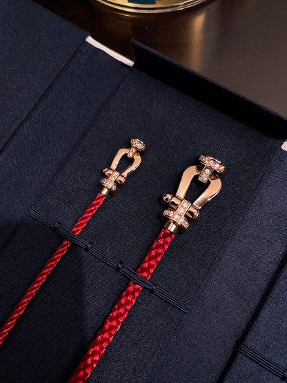 [⭐Novea]FORCE 10 HALF DIAMOND PINK GOLD RED CORDERI LARGE AND MEDIUM MODEL