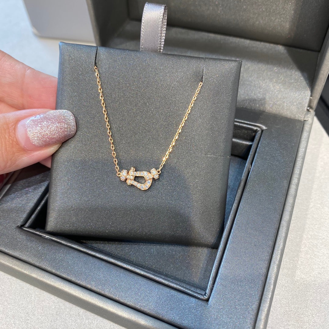 [⭐Novea]FORCE 10 DIAMOND PINK GOLD NECKLACE MINI MODEL