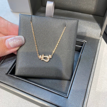 [⭐Novea]FORCE 10 DIAMOND PINK GOLD NECKLACE MINI MODEL