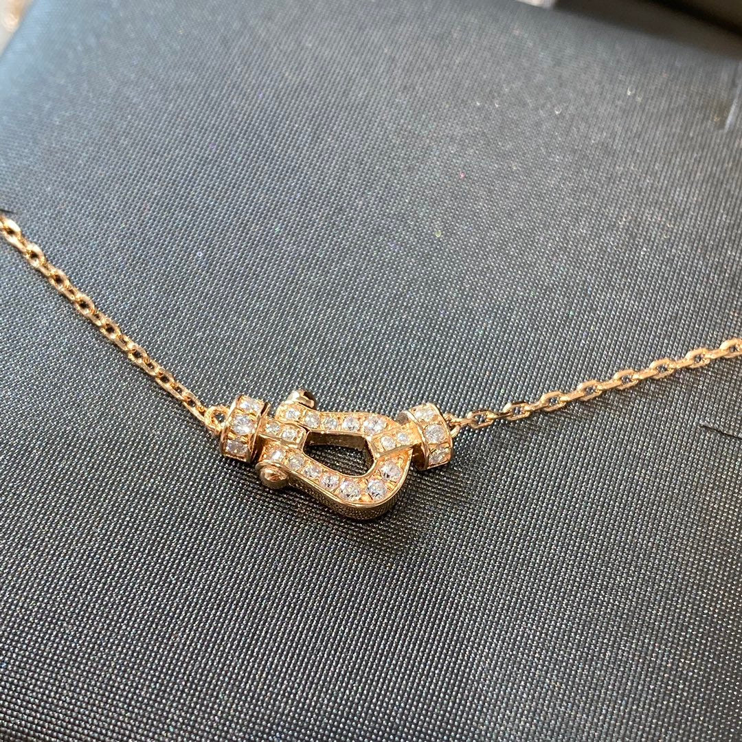 [⭐Novea]FORCE 10 DIAMOND PINK GOLD NECKLACE MINI MODEL