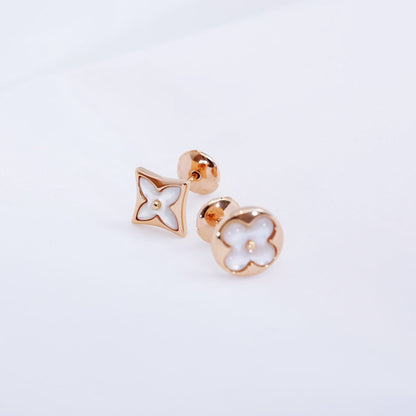 [⭐Novea]STAR AND SUN PINK GOLD MOP STUD EARRINGS
