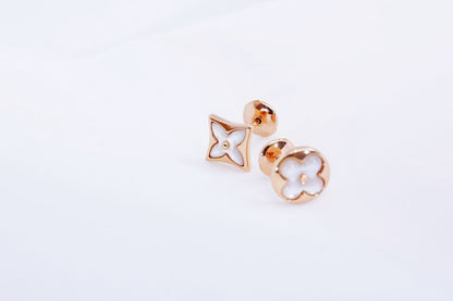 [⭐Novea]STAR AND SUN PINK GOLD MOP STUD EARRINGS