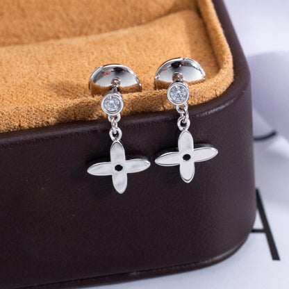 [⭐Novea]VIDYLLE SILVER DIAMOND MINI DROP EARRINGS