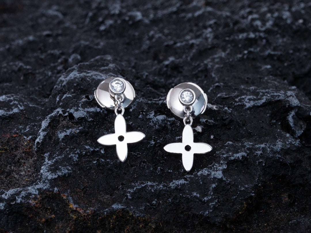 [⭐Novea]VIDYLLE SILVER DIAMOND MINI DROP EARRINGS