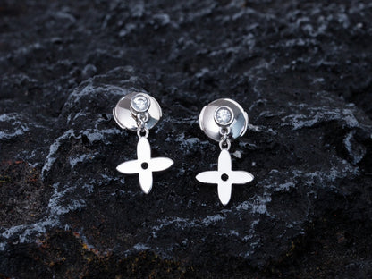 [⭐Novea]VIDYLLE SILVER DIAMOND MINI DROP EARRINGS