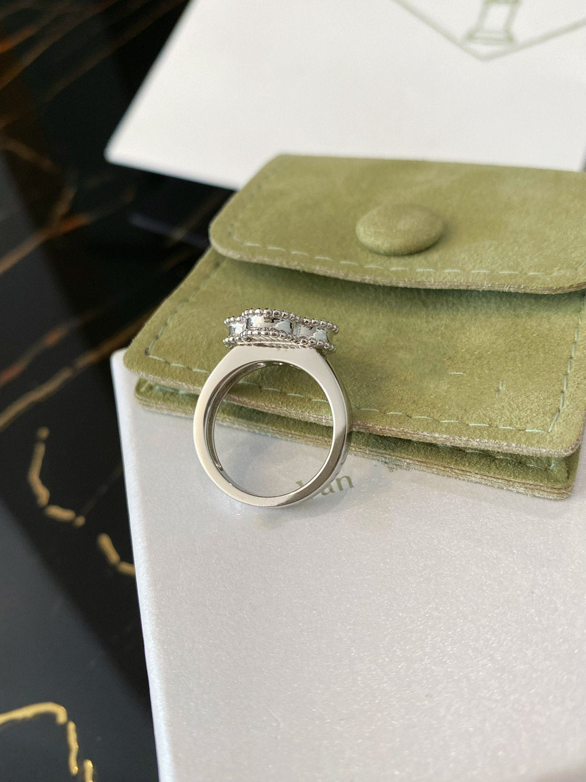 [⭐Novea]CLOVER SILVER RING