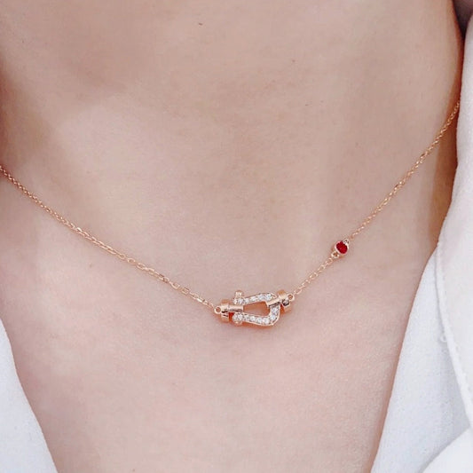 [⭐Novea]FORCE 10 DIAMOND PINK GOLD NECKLACE
