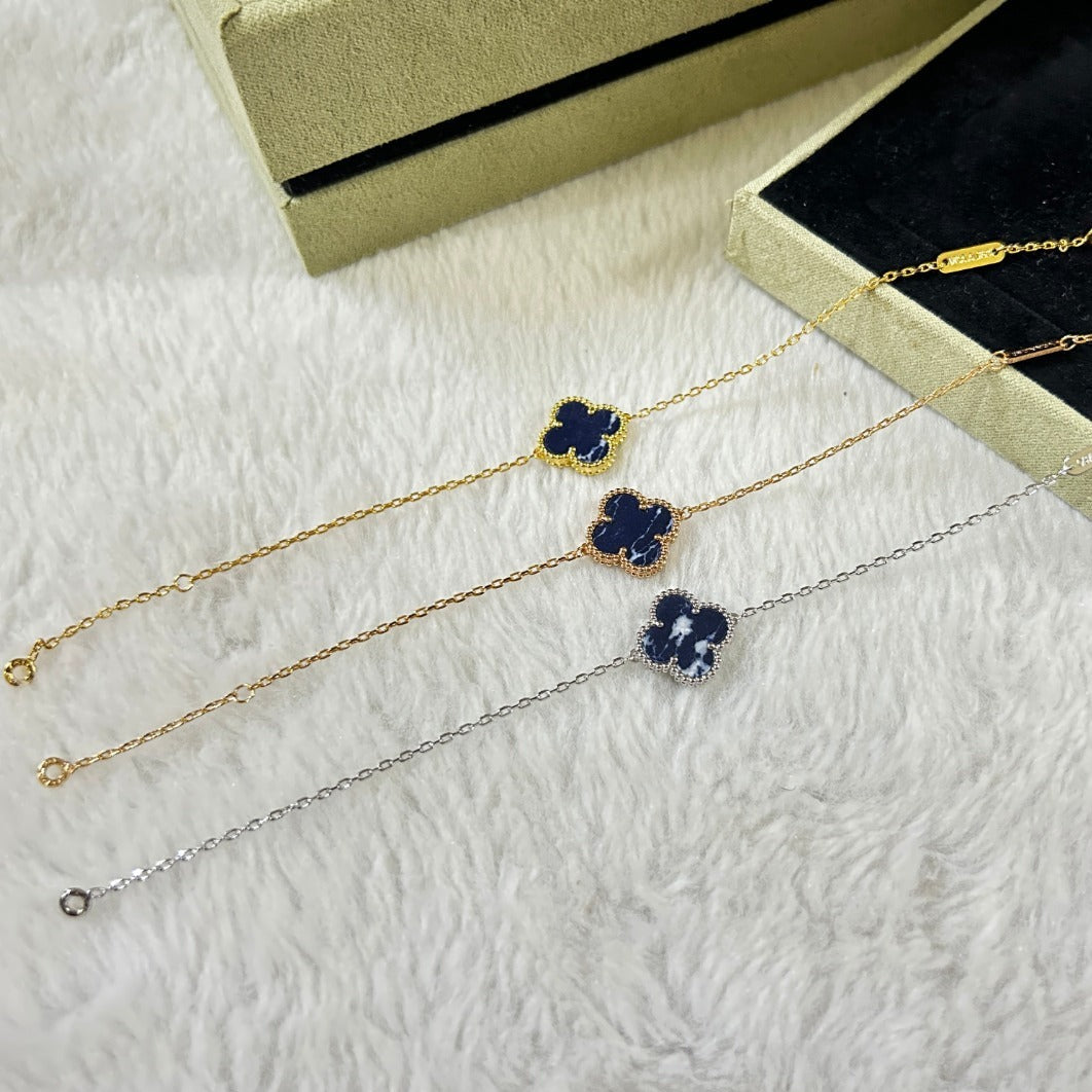 [⭐Novea]CLOVER 1 MOTIF PIETERSITE BRACELET