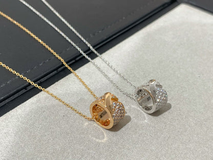 [⭐Novea]LIENS EVIDENCE DIAMOND PAVED NECKLACE