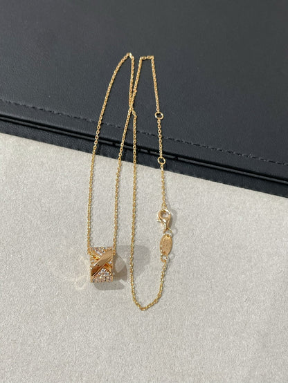 [⭐Novea]LIENS EVIDENCE DIAMOND PAVED NECKLACE