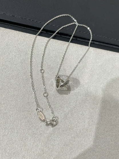 [⭐Novea]LIENS EVIDENCE DIAMOND PAVED NECKLACE