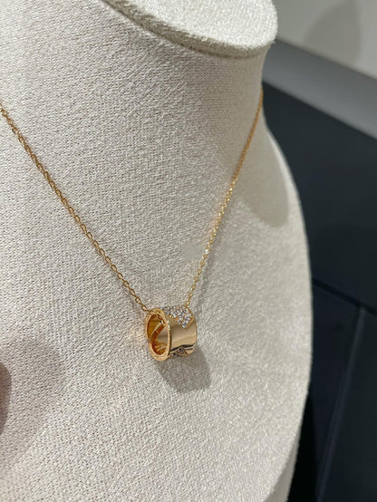 [⭐Novea]LIENS EVIDENCE DIAMOND PAVED NECKLACE