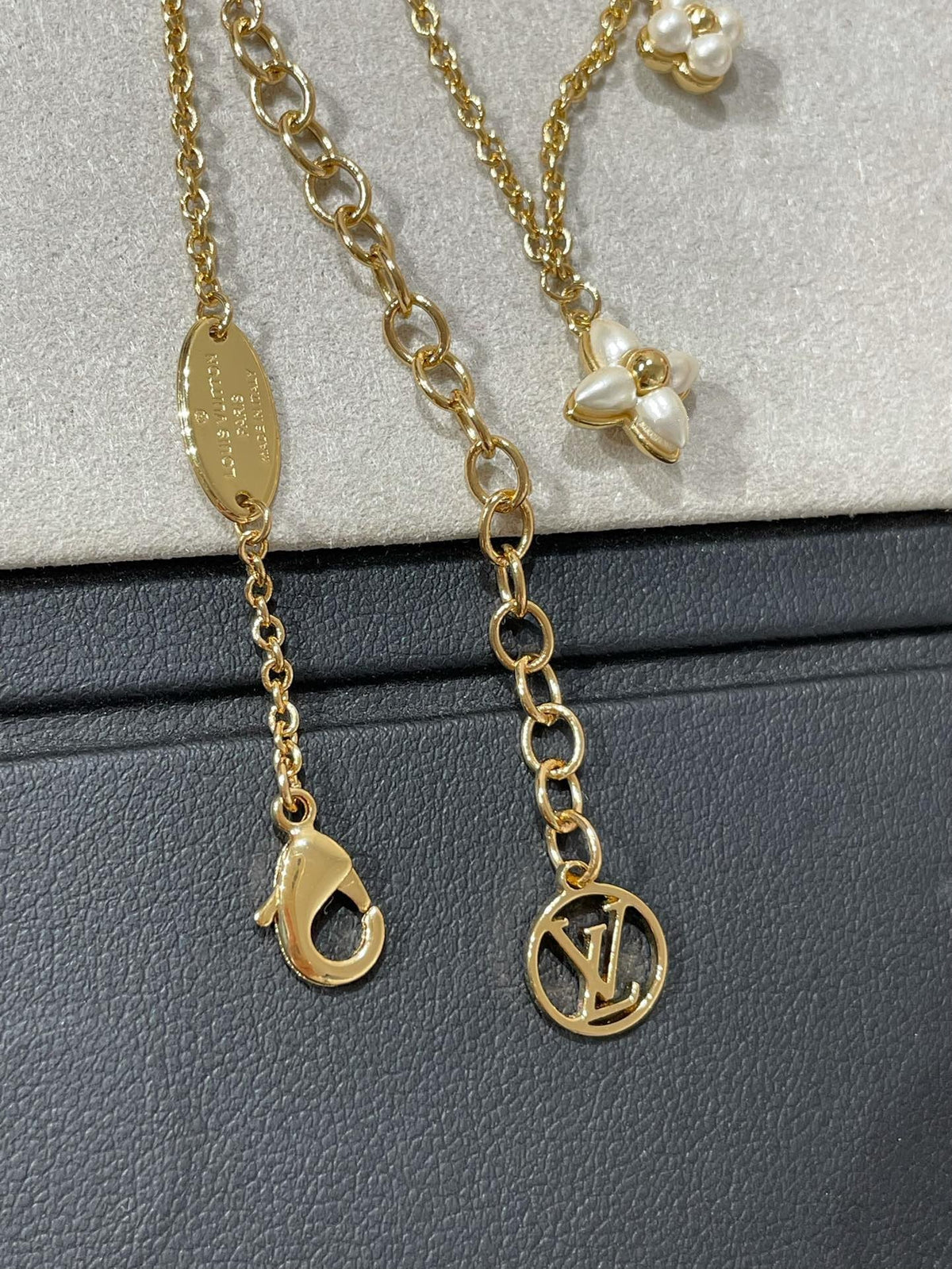 [⭐Novea]FLOWERGRAM GOLD MOP DOUBLE ROW NECKLACE
