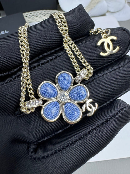 [⭐Novea]VOLTE New Blue Floral Double-Layer Bracelet
