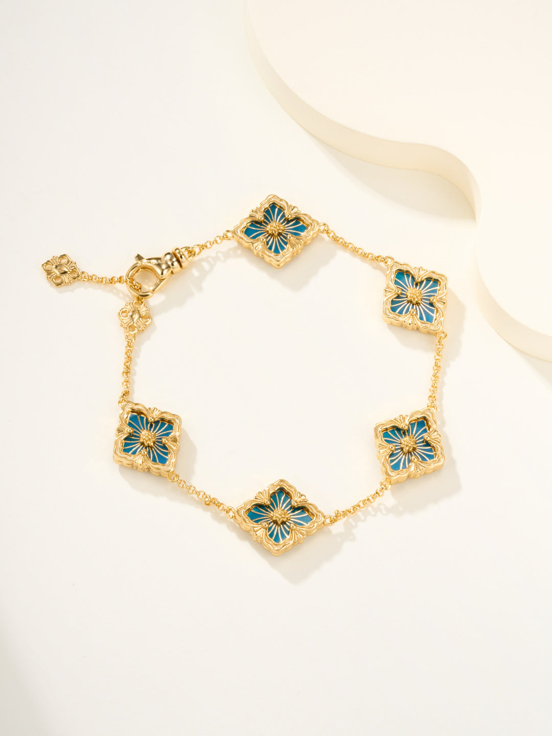 [⭐Novea]B.C.L ENAMELED Five-Flower Bracelet（Various Colors)