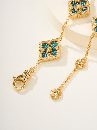 [⭐Novea]B.C.L ENAMELED Five-Flower Bracelet（Various Colors)