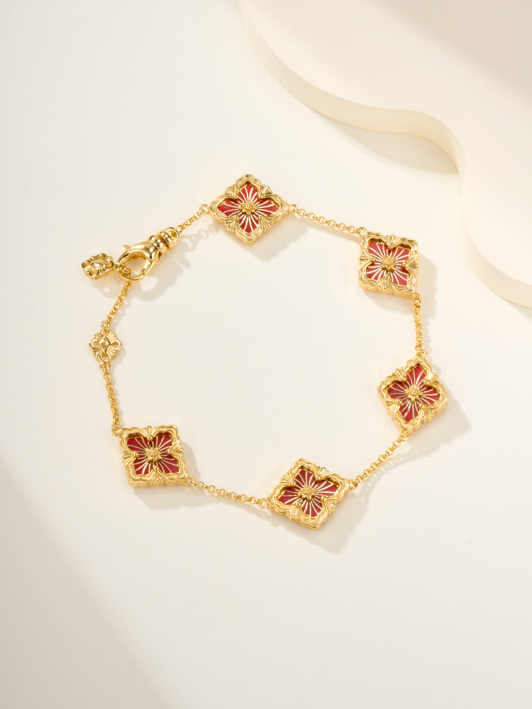[⭐Novea]B.C.L ENAMELED Five-Flower Bracelet（Various Colors)
