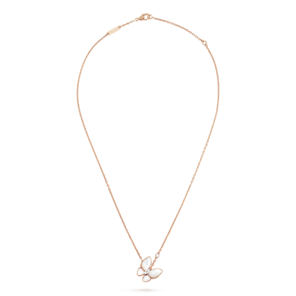 [⭐Novea]BUTTERFLY MOP DIAMOND NECKLACE
