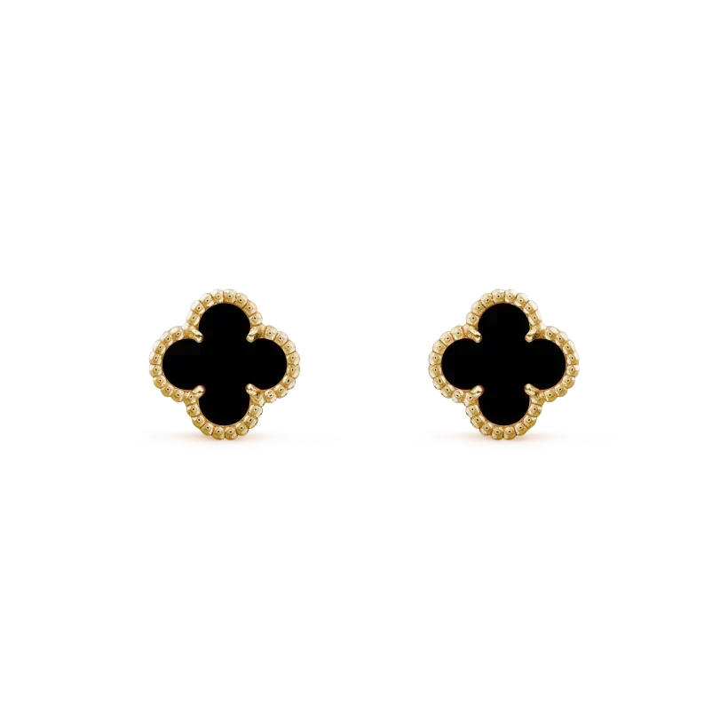 [⭐Novea]CLOVER MINI 9.5MM BLACK MOP EARRINGS