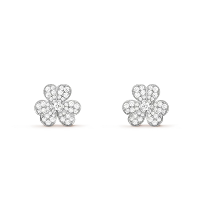 [⭐Novea]CLOVER COMOS DIAMOND EARRINGS SILVER