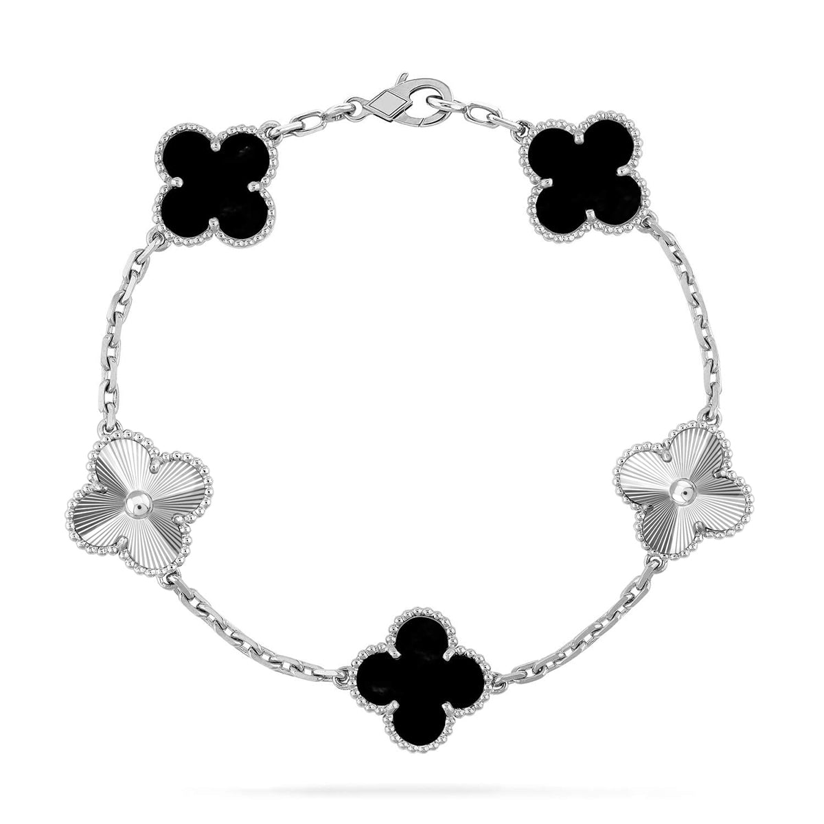 [⭐Novea] CLOVER 5 MOTIF ONYXS BRACELET COLLECTION