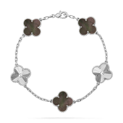 [⭐Novea] CLOVER 5 MOTIF GRAY MOP BRACELET COLLECTION