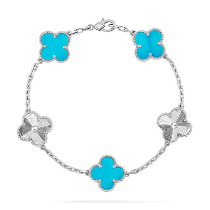 [⭐Novea] CLOVER 5 MOTIF TURQUOISE BRACELET COLLECTION